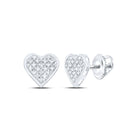 Round Diamond Earrings in Sterling Silver for Everyday Wear - Splendid Jewellery