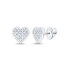 Round Diamond Earrings in Sterling Silver for Everyday Wear - Splendid Jewellery