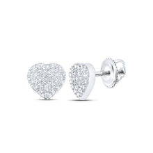 Load image into Gallery viewer, Sterling Silver Modern Diamond Earrings Gift Edition - Splendid Jewellery