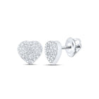 Sterling Silver Modern Diamond Earrings Gift Edition - Splendid Jewellery