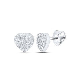 Sterling Silver Modern Diamond Earrings Gift Edition - Splendid Jewellery
