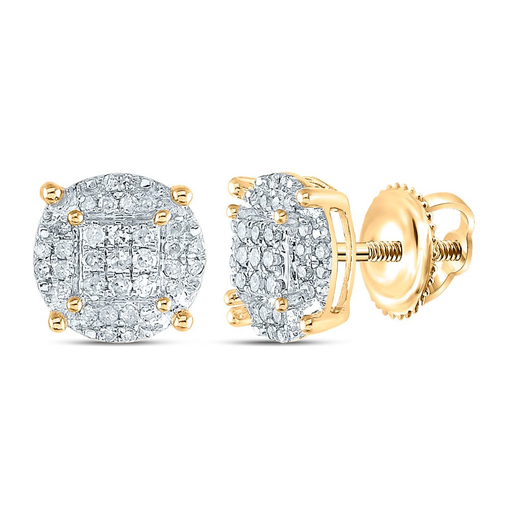 Gold Diamond Earrings for Everyday Wear with Fine Detail - Splendid Jewellery