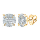 Gold Diamond Earrings for Everyday Wear with Fine Detail - Splendid Jewellery
