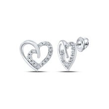 Load image into Gallery viewer, Sterling Silver Elegant Earrings with Diamond for Everyday Wear - Splendid Jewellery