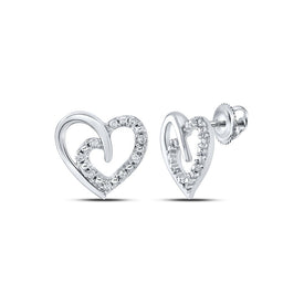 Sterling Silver Elegant Earrings with Diamond for Everyday Wear - Splendid Jewellery