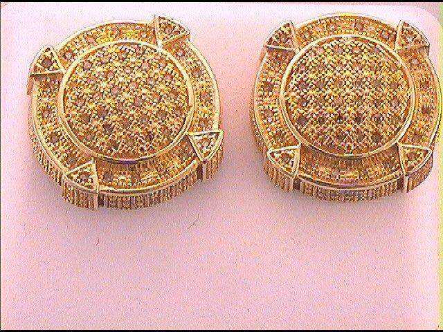 Sterling Silver Round Diamond Diam Micro - Pave Earrings 1/4 Cttw - Splendid Jewellery