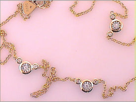 Sterling Silver Round Diamond Womens Necklace 1/8 Cttw - Splendid Jewellery