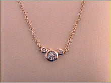 Load image into Gallery viewer, Rose - tone Sterling S Round Diamond Womens Necklace 1/8 Cttw - Splendid Jewellery