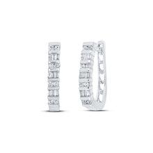 Load image into Gallery viewer, Diamond Fine Jewellery Hoop Earrings with Fine Detail - Splendid Jewellery