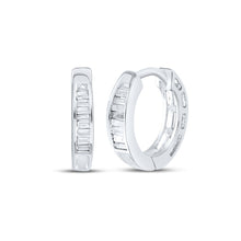 Load image into Gallery viewer, Sterling Silver Diamond Earrings for Everyday Wear - Splendid Jewellery