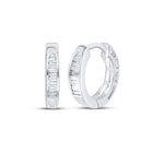 Sterling Silver Diamond Earrings for Everyday Wear - Splendid Jewellery