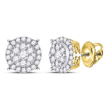 Load image into Gallery viewer, 14K Yellow Gold Modern Diamond Earrings for Everyday Wear - Splendid Jewellery