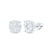 Load image into Gallery viewer, Diamond Cluster Earrings with Natural Sparkle with Elegant Styling - Splendid Jewellery