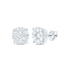 Diamond Cluster Earrings with Natural Sparkle with Elegant Styling - Splendid Jewellery