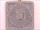 10K Yellow Gold Round Diamond Record Charm Pendant 2 Cttw - Splendid Jewellery