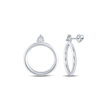 Load image into Gallery viewer, Sterling Silver Luxury Diamond Earrings for Everyday Wear - Splendid Jewellery