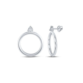Sterling Silver Luxury Diamond Earrings for Everyday Wear - Splendid Jewellery