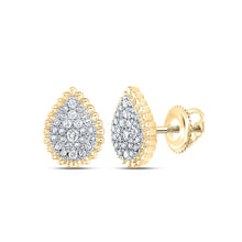 Load image into Gallery viewer, Round Diamond Drop Earrings 1/4 Cttw - Splendid Jewellery