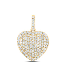 Load image into Gallery viewer, 14K Yellow Gold Round Diamond Heart Pendant 1 Cttw - Splendid Jewellery