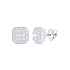 14K White Gold Gift - Ready Diamond Earrings - Splendid Jewellery
