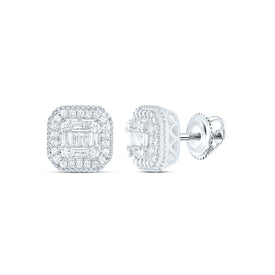 14K White Gold Gift - Ready Diamond Earrings - Splendid Jewellery