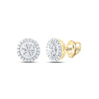 14K Yellow Gold Gift - Ready Diamond Earrings for Everyday Wear - Splendid Jewellery
