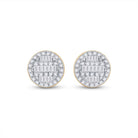 10K Yellow Gold Diamond Earrings for Everyday Wear - Splendid Jewellery