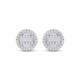 10K Yellow Gold Diamond Earrings for Everyday Wear - Splendid Jewellery
