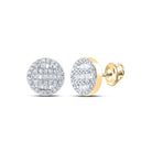 10K Yellow Gold Diamond Earrings for Everyday Wear - Splendid Jewellery
