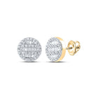 10K Yellow Gold Diamond Earrings for Everyday Wear - Splendid Jewellery