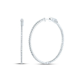 Diamond Fine Jewellery Hoop Earrings with Fine Detail - Splendid Jewellery