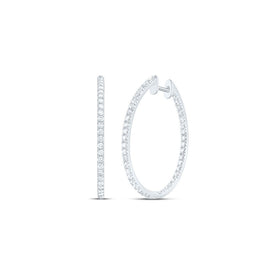 14K White Gold Gift - Ready Diamond Earrings Gift Edition - Splendid Jewellery
