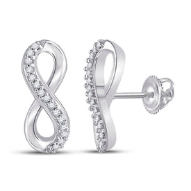 10K White Gold Modern Diamond Earrings Gift Edition - Splendid Jewellery