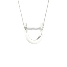 Load image into Gallery viewer, 10K White Gold Round Diamond Ladies Initial "D" Necklace 1/20 Cttw - Splendid Jewellery
