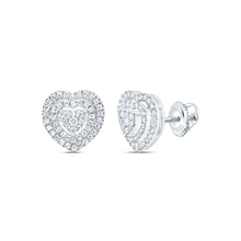 Load image into Gallery viewer, 10K White Gold Diamond Earrings for Everyday Wear Gift Edition - Splendid Jewellery