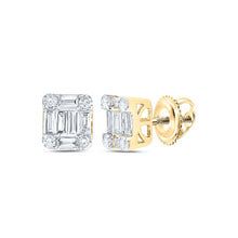 Load image into Gallery viewer, 14K Yellow Gold Diamond Earrings 3/8 Cttw - Splendid Jewellery