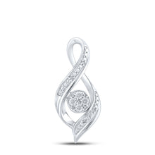 Load image into Gallery viewer, Sterling Silver Round Diamond Gift Pendant 0.03 Cttw - Splendid Jewellery