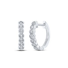 Diamond Hoop Earrings with Natural Sparkle with Elegant Styling - Splendid Jewellery