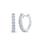 Diamond Hoop Earrings with Natural Sparkle with Elegant Styling - Splendid Jewellery