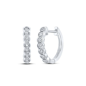 Diamond Hoop Earrings with Natural Sparkle with Elegant Styling - Splendid Jewellery