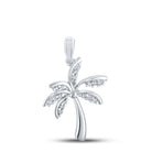 Sterling Silver Round Diamond Pendant 1/12 Cttw - Splendid Jewellery