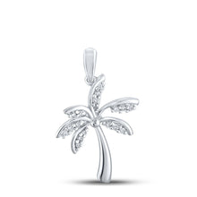 Load image into Gallery viewer, Sterling Silver Round Diamond Pendant 1/12 Cttw - Splendid Jewellery