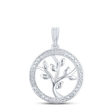 Load image into Gallery viewer, Sterling Silver Round Diamond Gift Pendant 1/12 Cttw - Splendid Jewellery