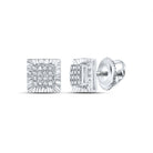 Sterling Silver Gift - Ready Diamond Earrings with Natural Sparkle - Splendid Jewellery