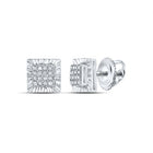 Sterling Silver Gift - Ready Diamond Earrings with Natural Sparkle - Splendid Jewellery