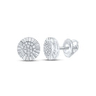Sterling Silver Diamond Earrings for Everyday Wear with Fine Detail - Splendid Jewellery