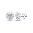 Diamond Earrings in Sterling Silver for Everyday Wear - Splendid Jewellery