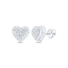 Sterling Silver Elegant Earrings with Diamond with Fine Detail - Splendid Jewellery