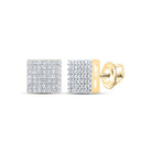 Gold Elegant Earrings with Diamond with Elegant Styling - Splendid Jewellery