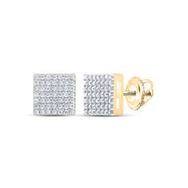 Gold Elegant Earrings with Diamond with Elegant Styling - Splendid Jewellery